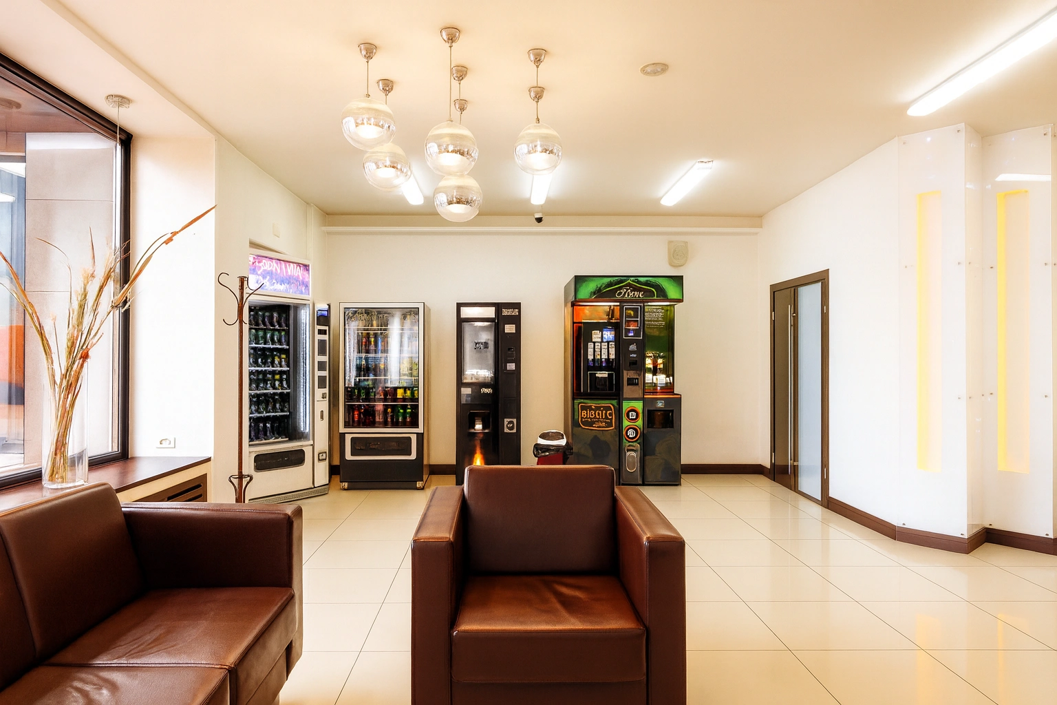 Кофе, снеки и сувениры в лобби